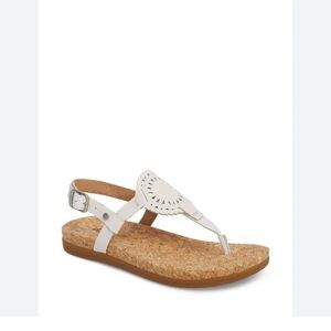 UGG Ayden II Thong Sandals in White Size 8